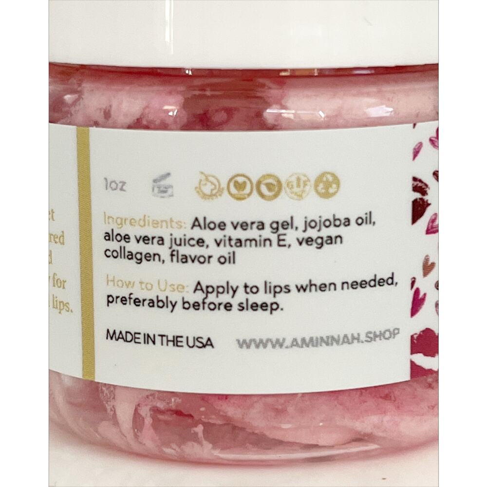 AMINNAH Peach Whipped Booty Butter Lip Butter Skin Care - Picture 5 of 6